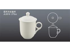 JL0519圓耳無紋蓋杯
