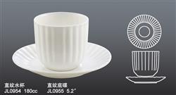 JL0954 0955直紋水杯連碟