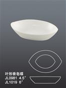 JL1019 0981葉形香皀碟