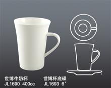 JL1690 1693世博牛奶杯連碟