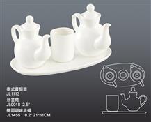 JL1455泰式醬醋壺  0018牙簽筒 1455橢圓調味底碟